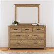 A-America Glacier Point Transitional Wood Mirror in Distressed Natural