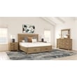 A-America Glacier Point Transitional Wood Nightstand in Distressed Natural
