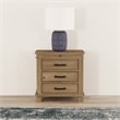 A-America Glacier Point Transitional Wood Nightstand in Distressed Natural
