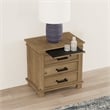 A-America Glacier Point Transitional Wood Nightstand in Distressed Natural