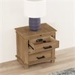A-America Glacier Point Transitional Wood Nightstand in Distressed Natural