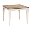 A-America Beacon Wood Dinette Table with Butterfly Leaf in White and Peppercorn