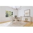 A-America Beacon Wood Dinette Table with Butterfly Leaf in White and Peppercorn