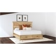 A-America Gallagher 2-Drawer Transitional Wood Queen Storage Bed in Natural
