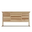 A-America Gallagher 2-Drawer Transitional Wood Queen Storage Bed in Natural