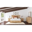 A-America Gallagher 2-Drawer Transitional Wood King Storage Bed in Natural