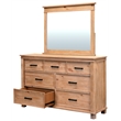 A-America Glacier Point Transitional New Zealand Pine Wood Dresser in Natural