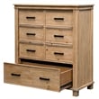 A-America Glacier Point Transitional New Zealand Pine Wood Chest in Natural