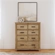 A-America Glacier Point Transitional New Zealand Pine Wood Chest in Natural