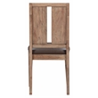 A-America Casual Loft Panel Back Upholstered Side Chair in Hickory (Set of 2)