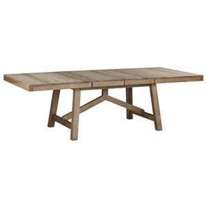A-America Casual Loft 68&quot - 100.25&quot Trestle Table in Hickory