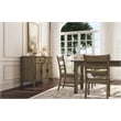 A-America Leucadia Ladderback Side Chair with Wood Seat in Hickory (Set of 2)