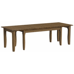 A-America Leucadia 61.25&quot-133.25&quot Three-Leaf Extension Table in Hickory