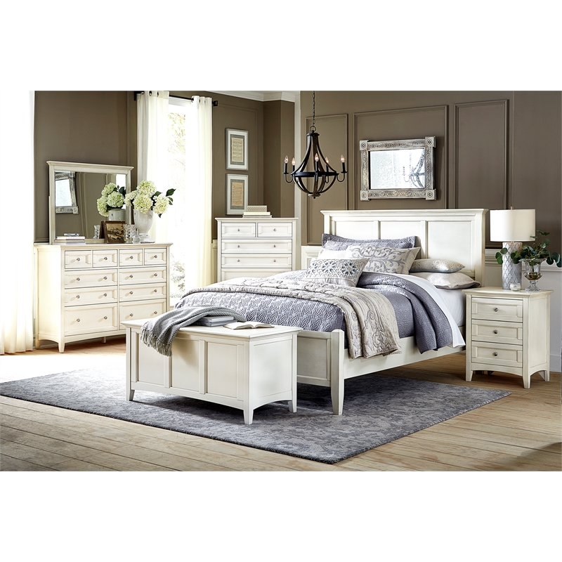 A-America Northlake King Panel Bed in Hickory