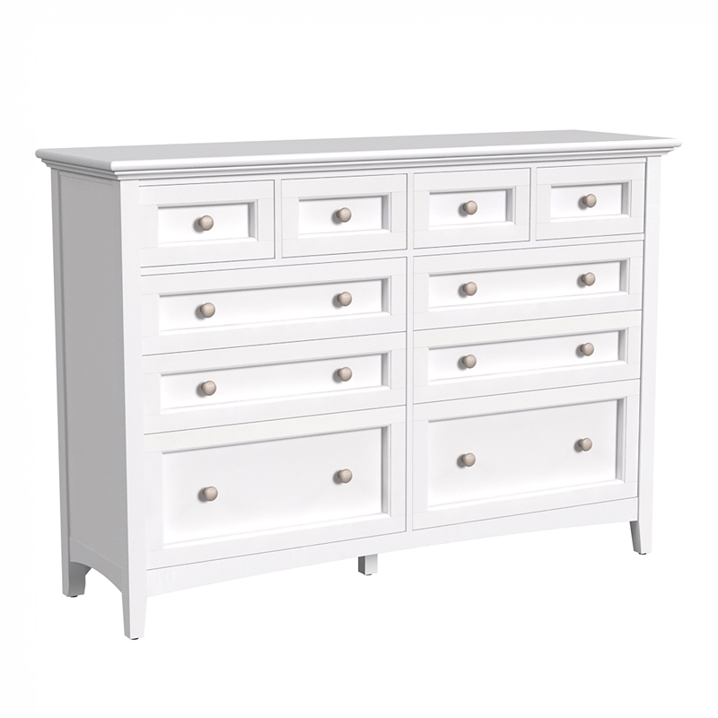 A-America Westlake 10 Drawer Master Dresser in Hickory