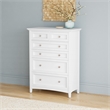 A-America Westlake Solid Wood 6-Drawers Bedroom Chest in Hickory