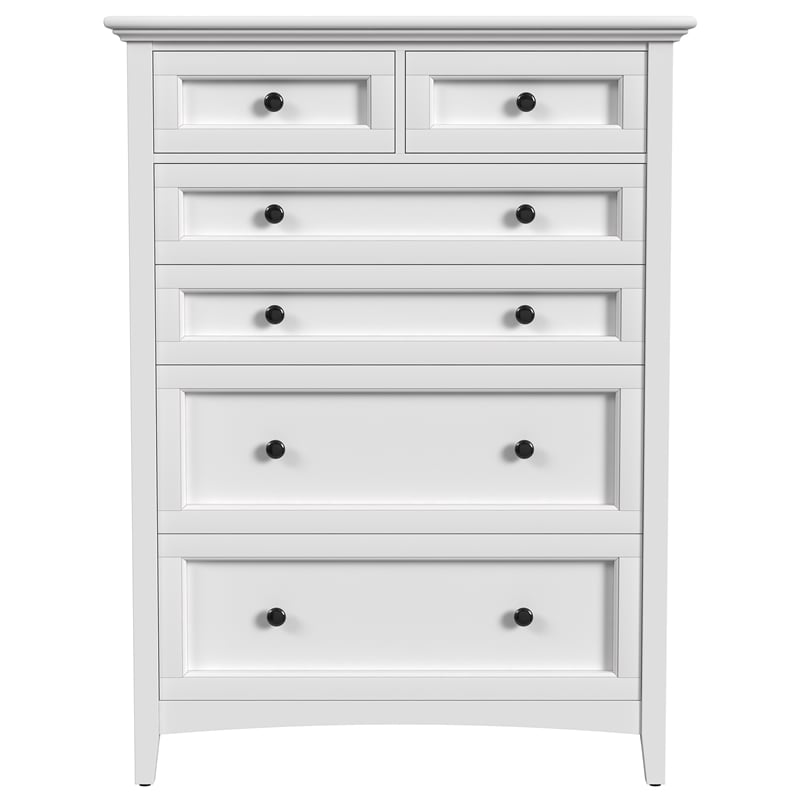 A-America Westlake Solid Wood 6-Drawers Bedroom Chest in Hickory