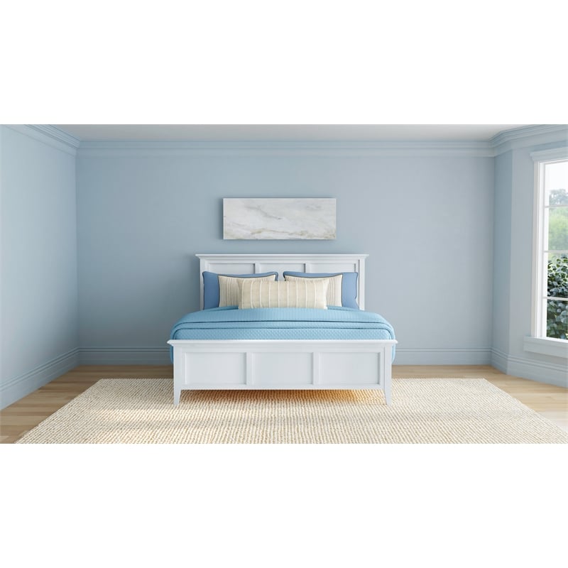 A-America Westlake Queen Mansion Bed in Hickory