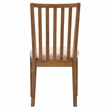 A-America Weston Slatback Chair with Upholstered Seat in Hickory (Set of 2)