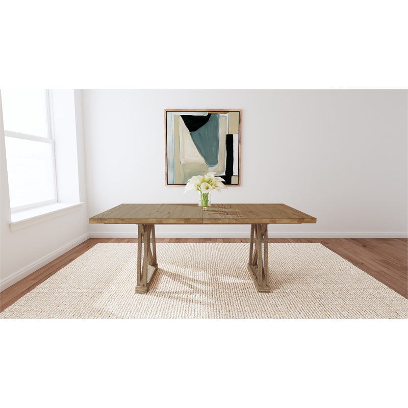 A-America Weston Trestle Table with (1) 18