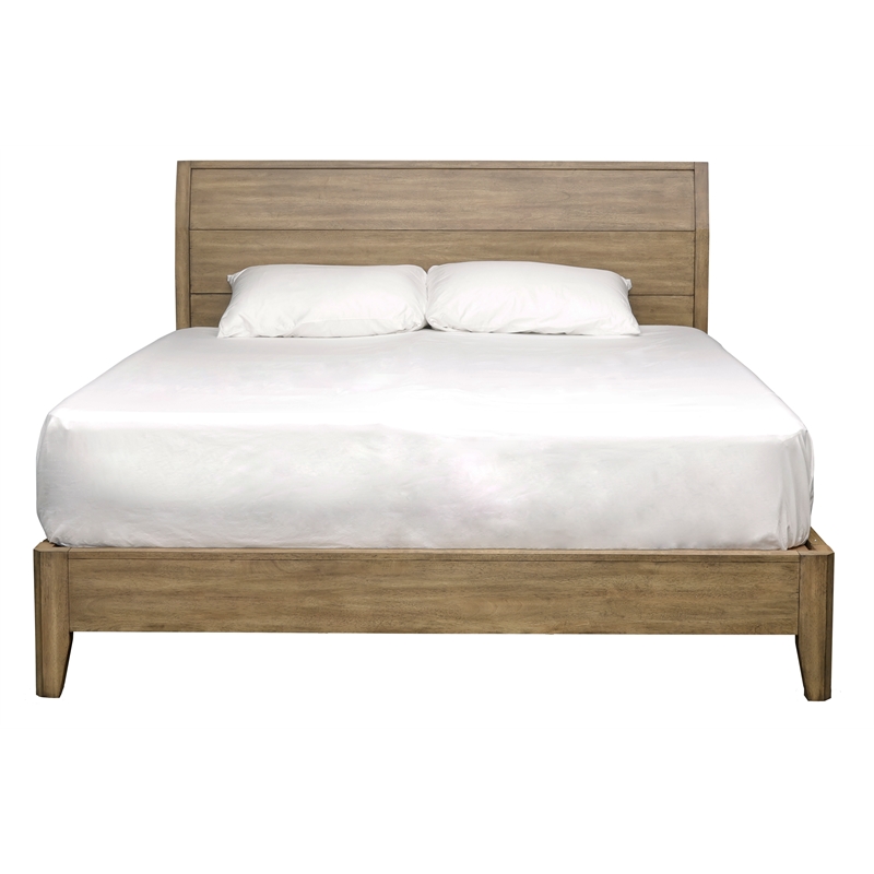 A-America Geo Heights Queen Panel Bed in Hickory