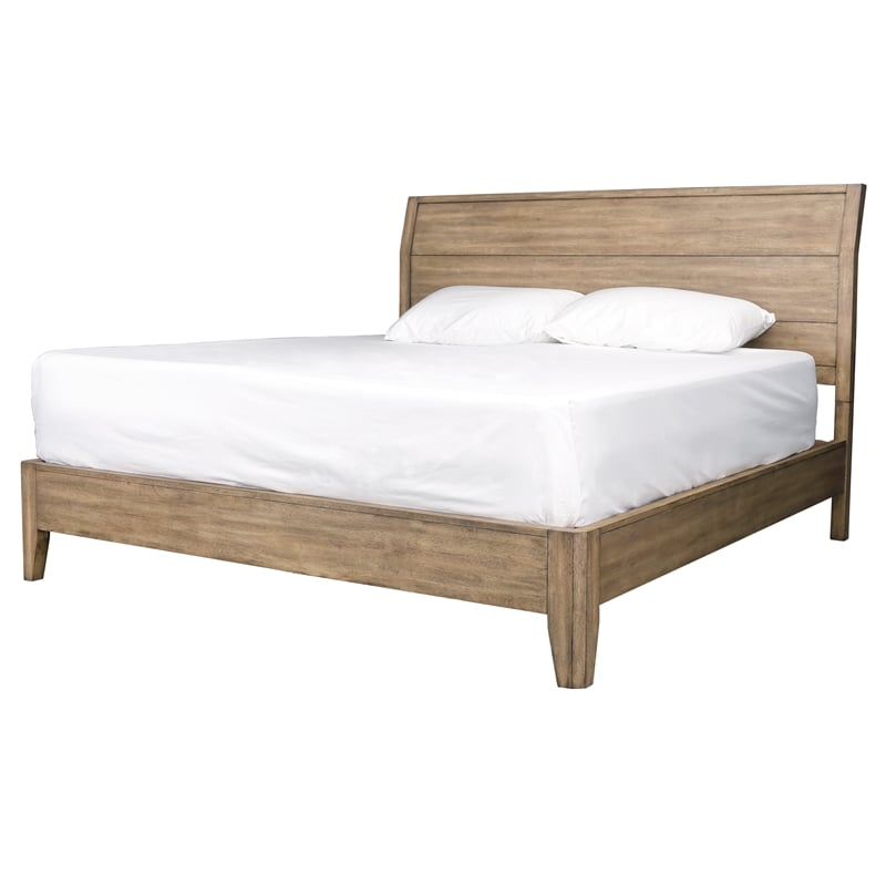 A-America Geo Heights Queen Panel Bed in Hickory