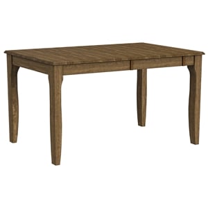 A-America Leucadia Dinette Table with 18&quot Self-Storing Butterfly Leaf in Hickory