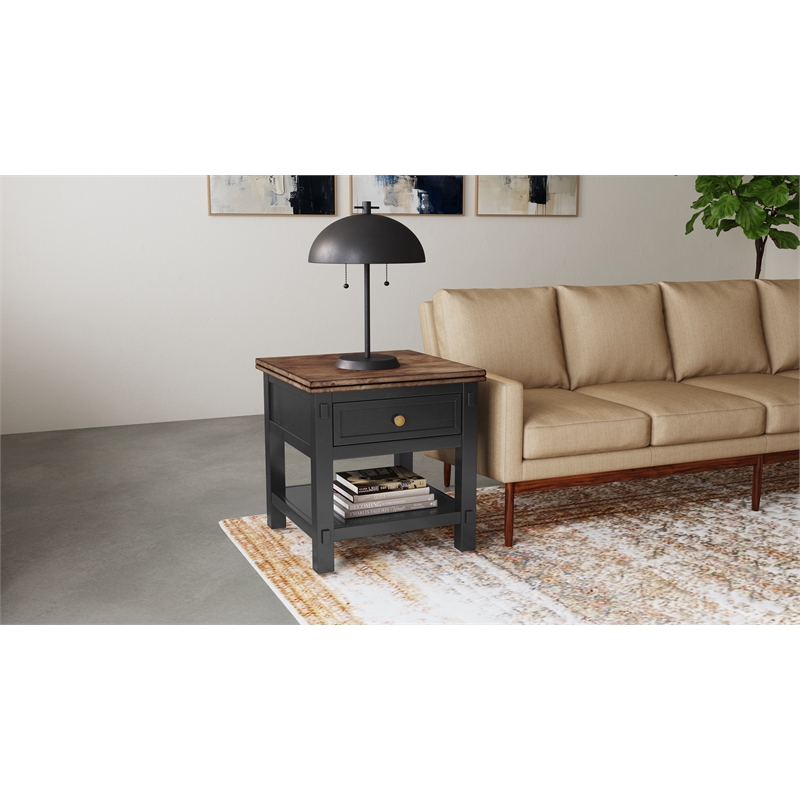 A-America Stormy Ridge End Table in Hickory