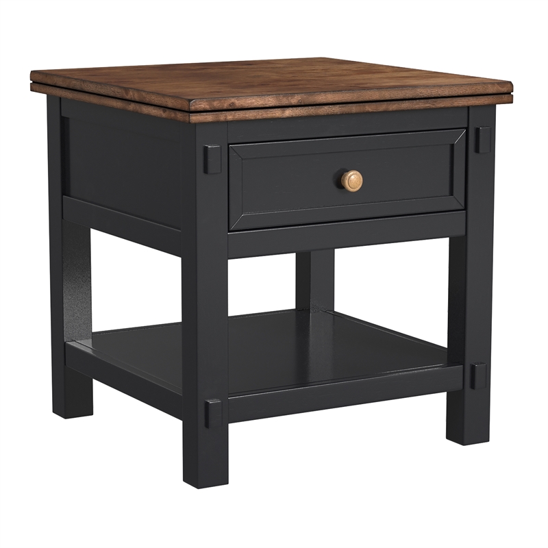 A-America Stormy Ridge End Table in Hickory