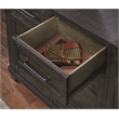 A-America Sun Valley Dresser & Mirror Charcoal Finish in Hickory