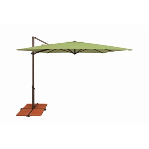 simply shade skye 8.6' square sunbrella patio umbrella with cross bar stand