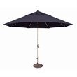 Simply Shade Lanai Pro Octagon Auto Tilt with Starlight Umbrella in Bronze/Navy