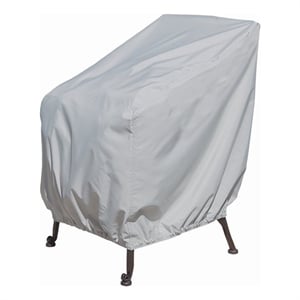 SimplyShade 36&quot Polyester Protective Cover for Lounge Chair with Elastic - Gray