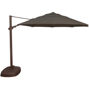 simply shade fiji 11.5' octagonal sunbrella patio umbrella in black