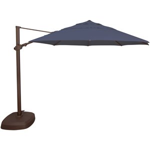 simply shade fiji 11.5' octagonal sunbrella patio umbrella in navy