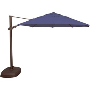 simply shade fiji 11.5' octagonal solefin patio umbrella in blue sky