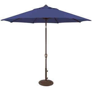 simply shade aruba 9' octagonal auto tilt solefin patio umbrella