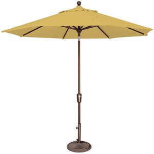 simply shade catalina 9' octagonal push button tilt solefin patio umbrella