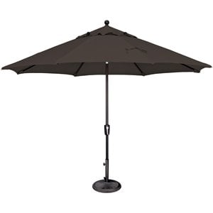 Simply Shade Catalina 132&quot Octagon Push Button Tilt Umbrella - Black