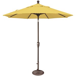 simply shade catalina 7.5' octagonal push button tilt solefin patio umbrella