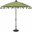 Simply Shade Isabela Round Fabric Auto Tilt Umbrella in Black/Ginkgo
