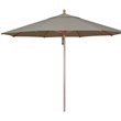 Simply Shade Ibiza Fabric Aluminum Wood Umbrella in Silver/Cast Silver