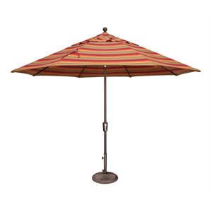 simply shade catalina octagon push button tilt market umbrella in multi-color