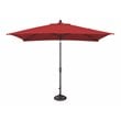 Simply Shade Catalina Octagon Push Button Tilt Umbrella in Black/Jockey Red