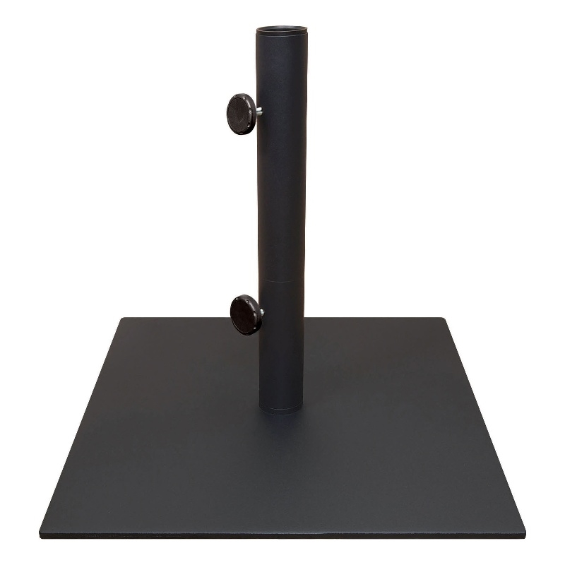 Simply Shade Madura Modern Steel Metal Umbrella Base in Black Finish