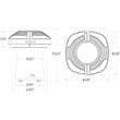 SimplyShade EVO Dual Umbrella Light & Sound Pod with Bluetooth Speaker - White