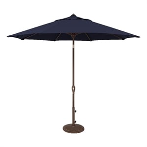 SimplyShade Aruba 9' Octagonal Auto Tilt Patio Umbrella in Navy