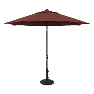 SimplyShade Aruba 9' Octagonal Auto Tilt Patio Umbrella in Henna