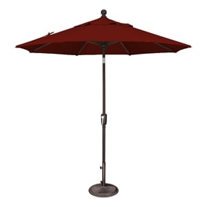 Simply Shade Catalina 7.5' Octagon Push Button Tilt Umbrella in Henna