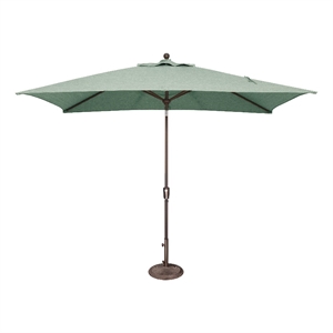 Catalina 6.6' x 10' Rectangle Push Button Tilt Patio Umbrella in Spa